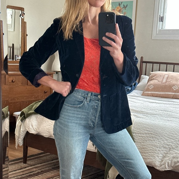 Talula Orange/Red lace top - Picture 3 of 6